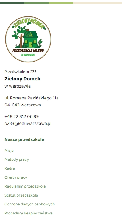 Przedszkole Zielony Domek