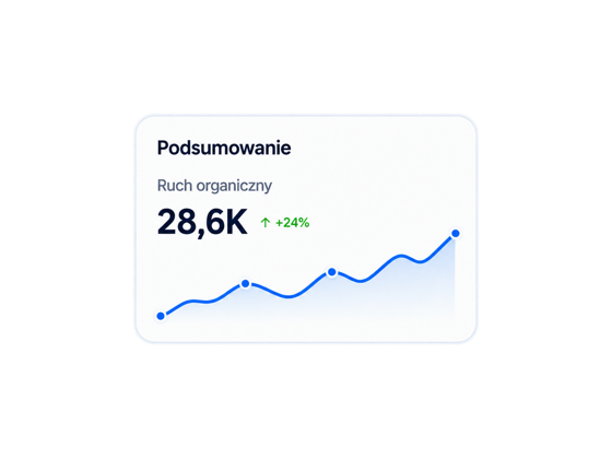 Wzrost ruchu organicznego z SEO o 24%